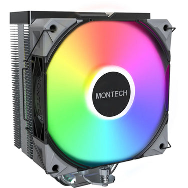 Montech nx400 argb cpu-koeler (zwart, 4-pin pwm)