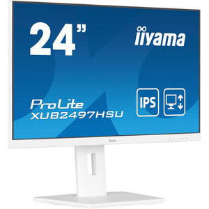 Iiyama prolite xub2497hsu-w2 23.8 monitor (wit, hdmi, displayport, 2x usb-a, usb-b)