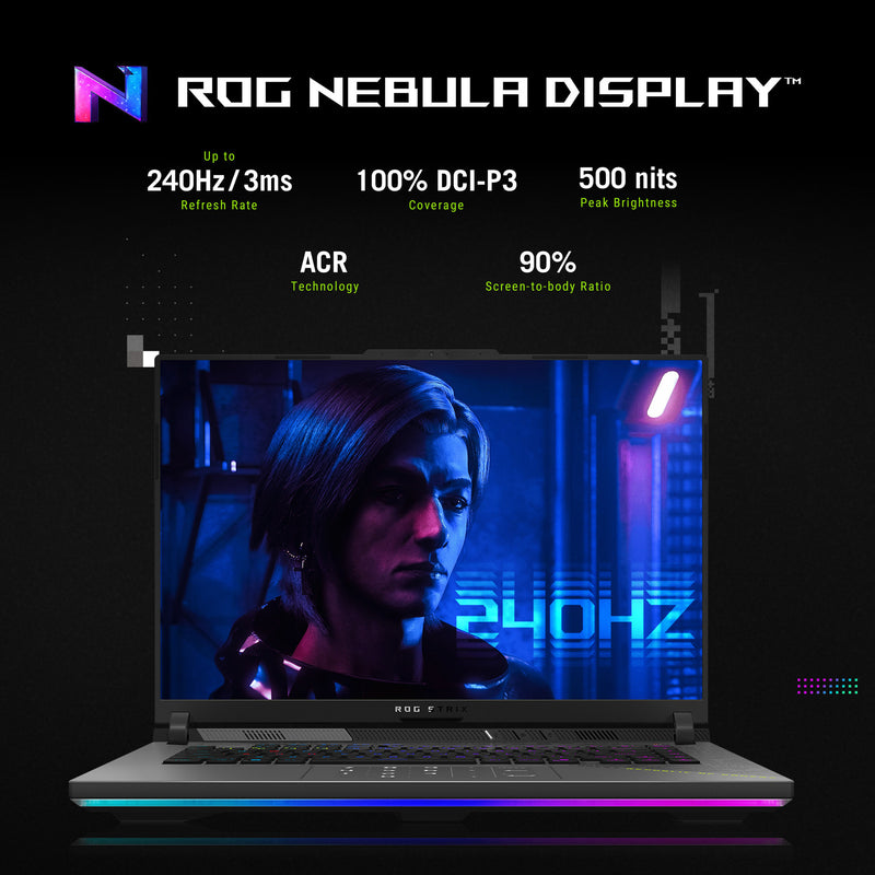 Load image into Gallery viewer, Asus rog strix g16 g614pw-rv006w 16 gaming laptop (grijs | r9 8940hx | rtx 5080 | 16 gb | 1 tb ssd)
