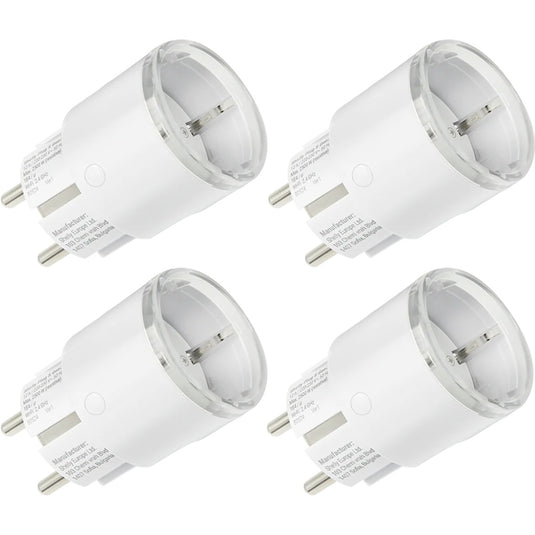 Shelly plug s gen3 slimme wifi, 4 stuks stekker (wit, matter, wifi, bluetooth)