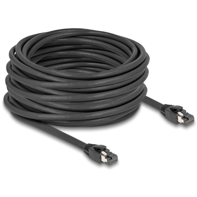 Load image into Gallery viewer, Delock netwerkkabel s ftp, rj-45 met cat.8.1 (zwart, 15 meter)
