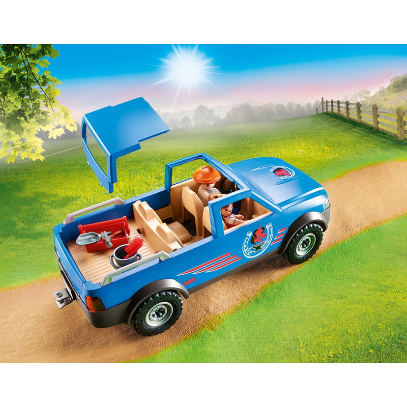 Load image into Gallery viewer, Playmobil country - mobiele hoefsmid constructiespeelgoed (70518)
