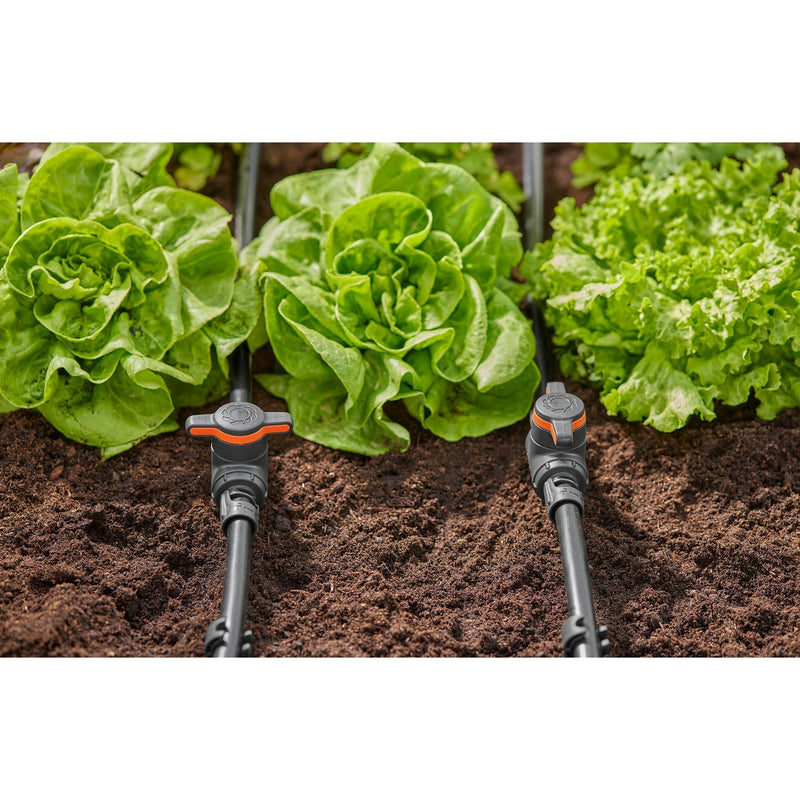 Load image into Gallery viewer, Gardena micro-drip-system afsluit- en reguleerventiel 13 mm (1 2 ) (grijs oranje)
