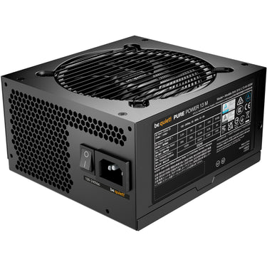 Be quiet! pure power 13 m modulaire 550 watt voeding (zwart, 1x 12v-2x6, 2x pcie)