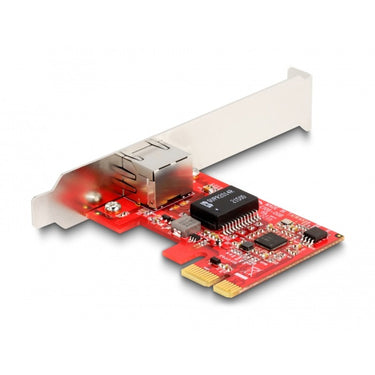 Delock pci express x1 card naar 1 x rj45 2,5 gigabit lan i225 nbase-t - low profile netwerkadapter