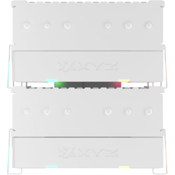 Afbeelding laden in galerijviewer, Xyz pc gear thermax 6 duo rgb cpu-koeler (wit, argb, pwm)
