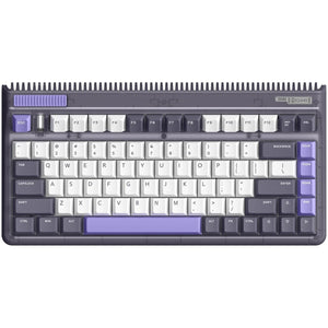 Iqunix og80 lavandin wireless mechanical keyboard (lavendel, us lay-out (qwerty), cherry mx brown, 80% (tkl), hot-swappable, pbt, 2.4ghz | bluetooth 5.1 | usb-c)