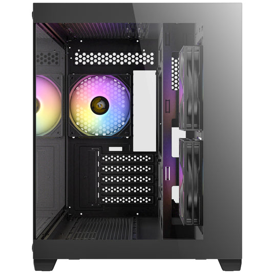 Antec cx600m argb mini tower behuizing (zwart | 3x usb-a | tempered glass)