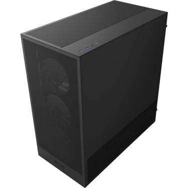Nzxt h5 flow rgb v2 midi tower behuizing (zwart | 1x usb-a | 1x usb-c | rgb | tempered glass)