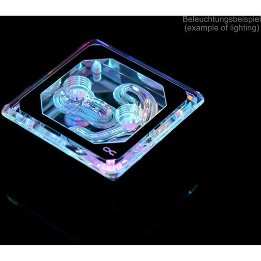 Alphacool eisblock xpx aurora edge acryl black cpu-koeler (transparant zwart)