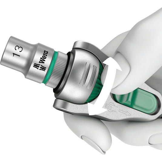 Wera 8100 sc 6 zyklop speed-ratelset, 1 2 -aandrijving gereedschapsset (zwart groen, 28-delig)