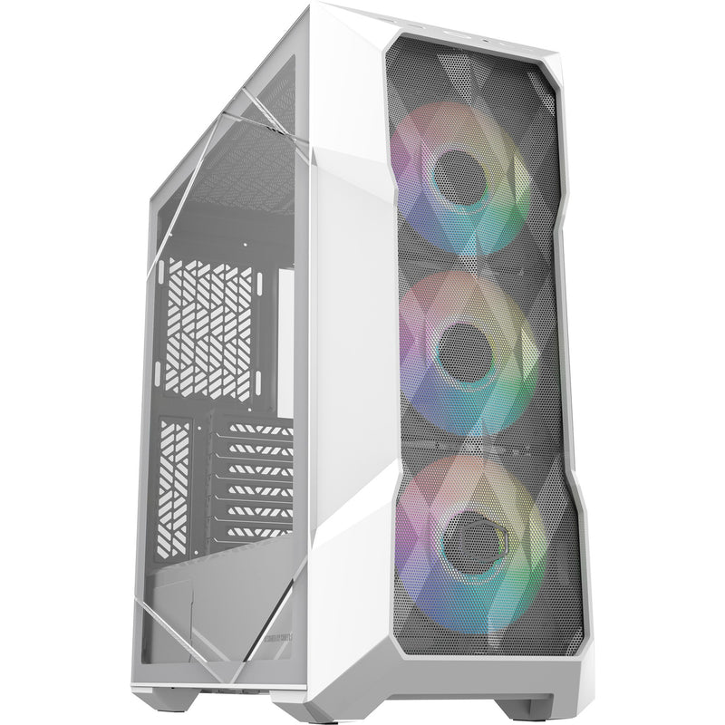 Load image into Gallery viewer, Cooler master masterbox td500 mesh v2 midi tower behuizing (wit | 2x usb-a | 1x usb-c | rgb | tempered glass)
