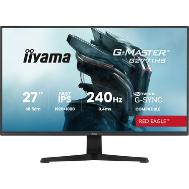 Iiyama g-master red eagle g2771hs-b1 27 gaming monitor (zwart, 2x hdmi, displayport, 240 hz)