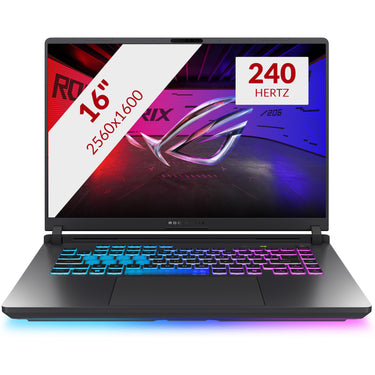 Asus rog strix g16 g615lr-s5396w 16 gaming laptop (zwart groen | core ultra 9 275hx | rtx 5070 ti | 16 gb | 1 tb ssd)