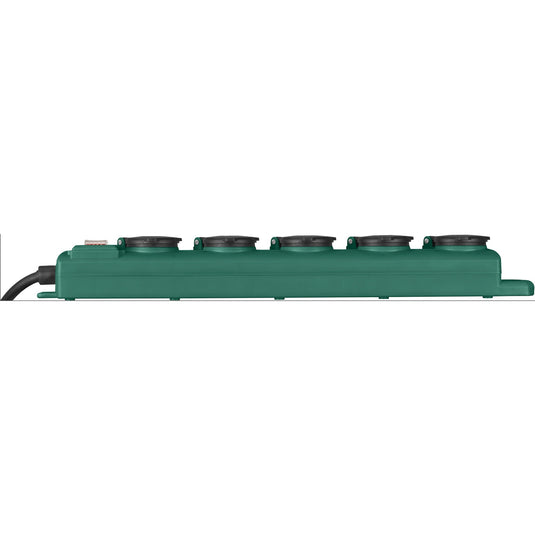 Brennenstuhl super-solid sl 554 tuin-contactverdeler stekkerdoos (donkergroen, 5 meter)