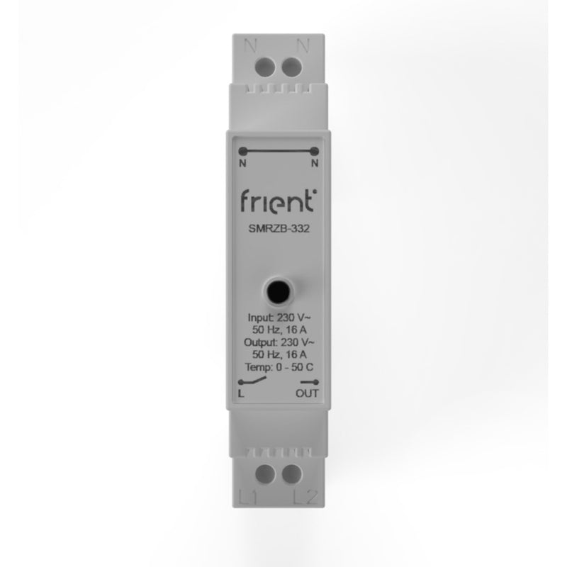 Afbeelding laden in galerijviewer, Frient smart din relay relais (lichtgrijs, zigbee)
