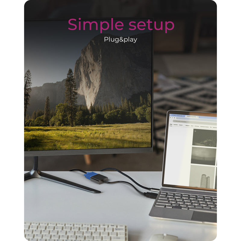 Load image into Gallery viewer, Icy box ib-ac502a hdmi naar vga adapter (zwart)
