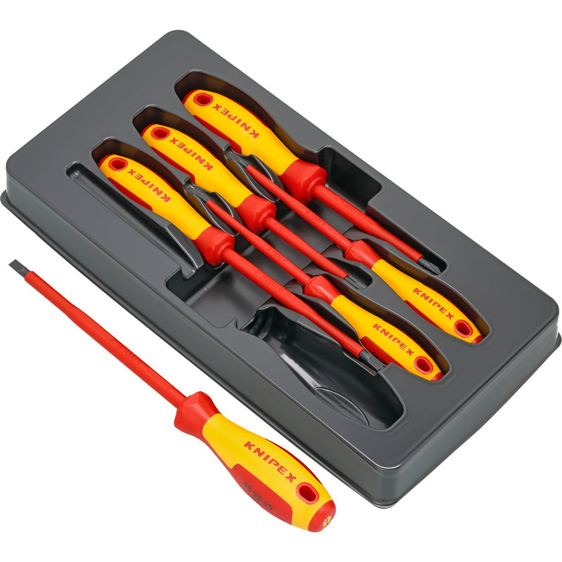 Load image into Gallery viewer, Knipex schroevendraaierset 00 20 12 v01 vde (rood geel, 6-delig)

