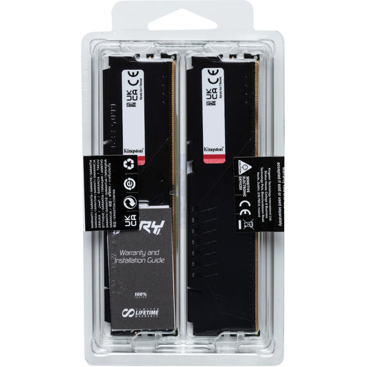 Kingston fury beast 32 gb ddr5-5600 (2x 16 gb) werkgeheugen (zwart, kf556c40bbk2-32, xmp 3.0)