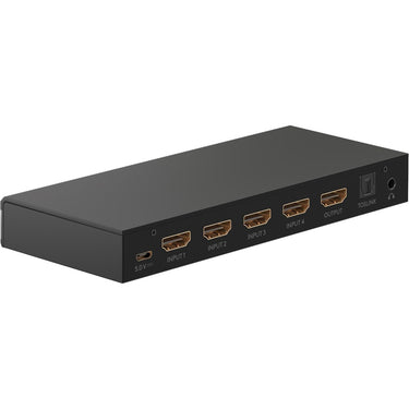 Goobay hdmi switch 4-1 audio output 4k kvm-switch (zwart)