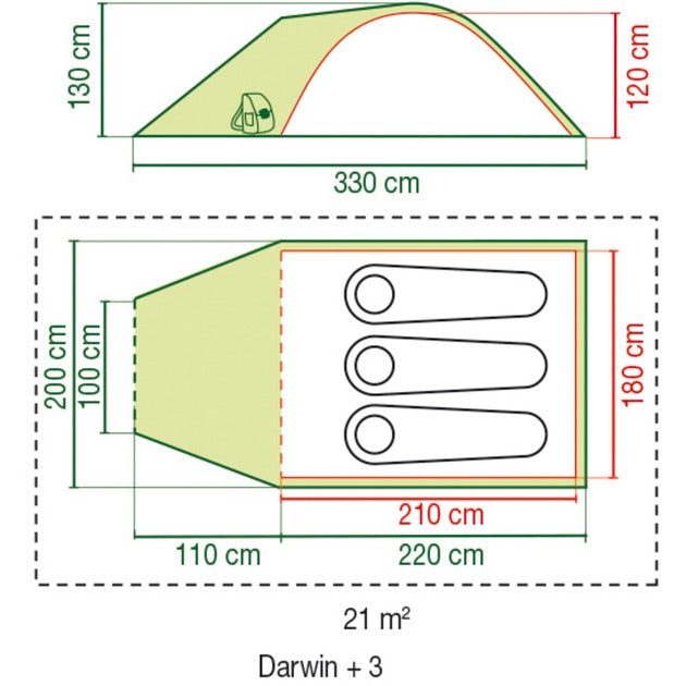 Load image into Gallery viewer, Coleman Darwin 3+ tent
