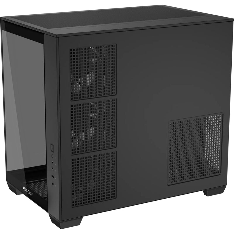Load image into Gallery viewer, Asus a32 plus midi tower behuizing (zwart | 2x usb-a | 1x usb-c | rgb | tempered glass)
