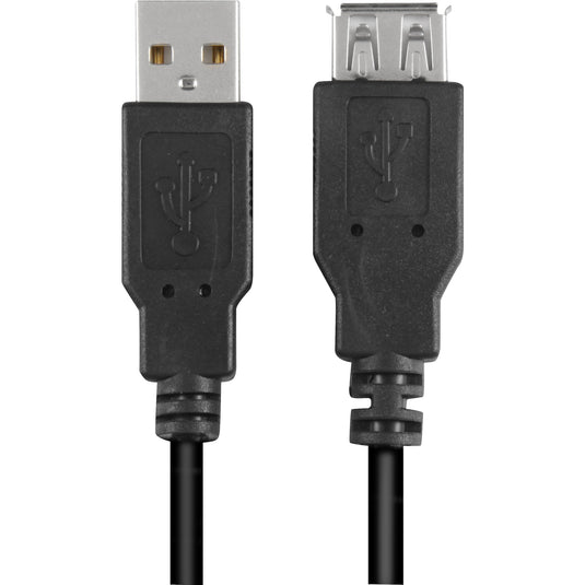 Sharkoon usb 2.0 verlengkabel (zwart, 1 meter, dubbele afscherming)