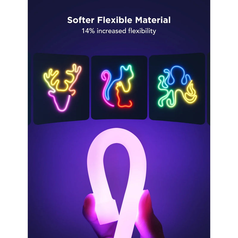 Load image into Gallery viewer, Govee slimme witte neon ledstrip 4m matter rgbic - extra flexibel
