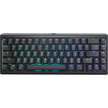 Ducky projectd tinker 65 met qmk via rgb mechanisch toetsenbord (zwart, us lay-out (qwerty), cherry mx blue, 65%, rgb leds, double-shot pbt, hot-swappable, gasket mount)