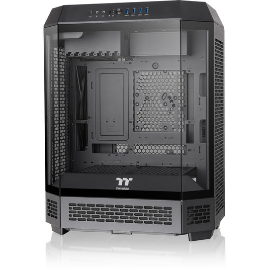 Thermaltake the tower 600 midi tower behuizing (zwart | 4x usb-a | 1x usb-c | tempered glass)
