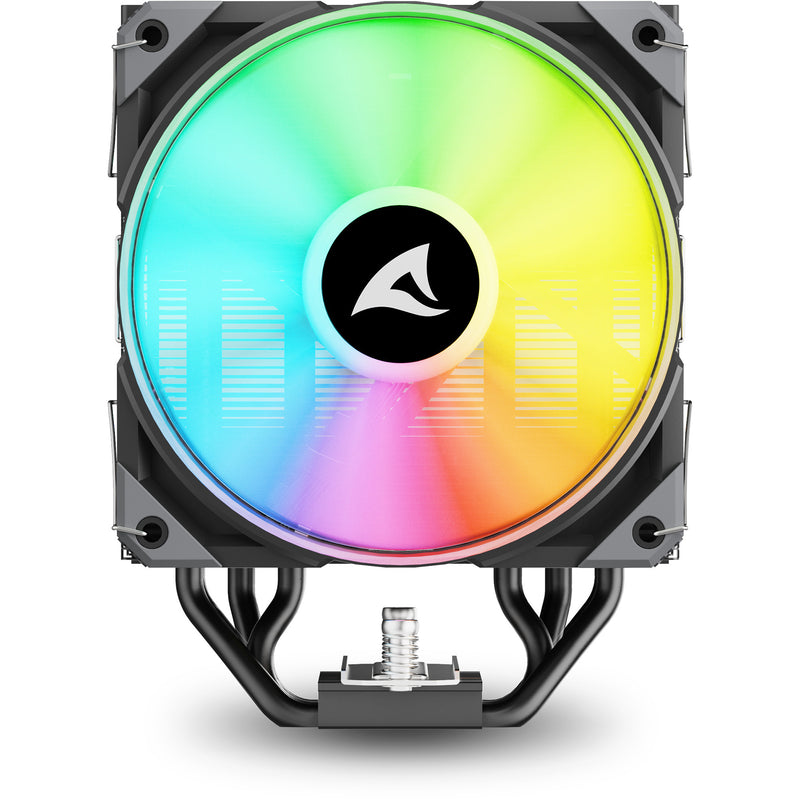 Load image into Gallery viewer, Sharkoon a50 rgb cpu-koeler (zwart, 4-pins pwm fan-connector)
