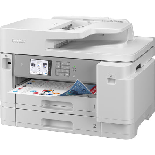 Brother mfc-j5955dw all-in-one inkjetprinter met faxfunctie (grijs, scannen, kopiëren, faxen, lan, wi-fi)