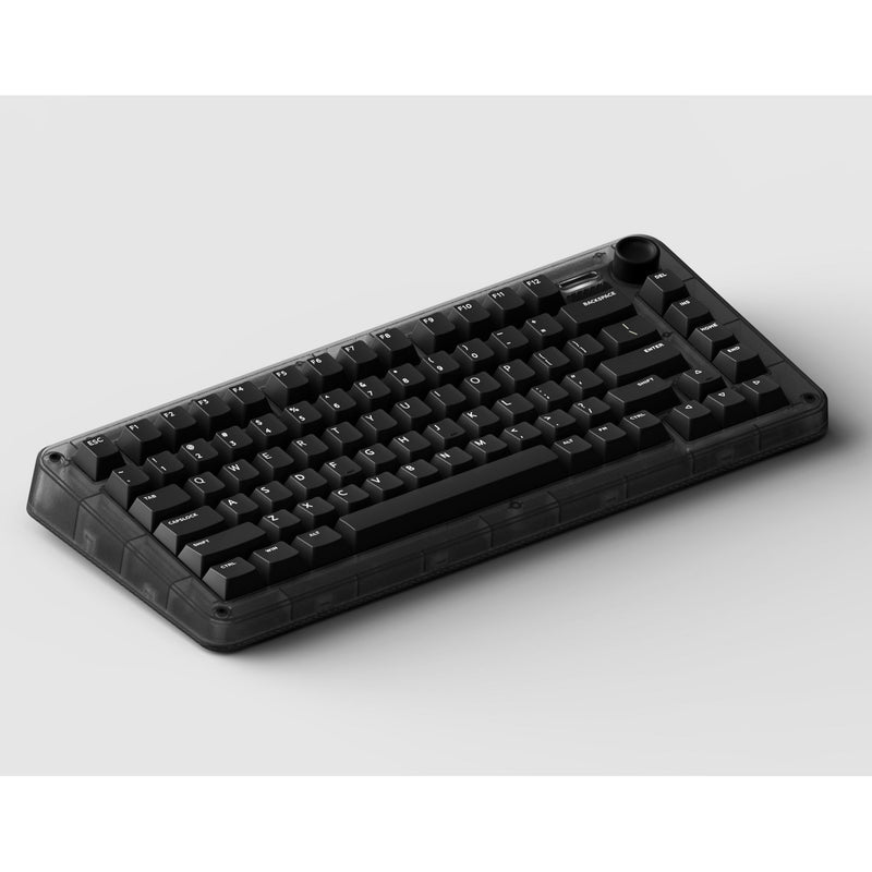 Afbeelding laden in galerijviewer, Iqunix zx75 dark side wireless mechanical keyboard (zwart, us lay-out (qwerty), gateron brown, 75%, rgb leds, hot-swappable, double-shot pbt, 2.4ghz | bluetooth 5.1 | usb-c)
