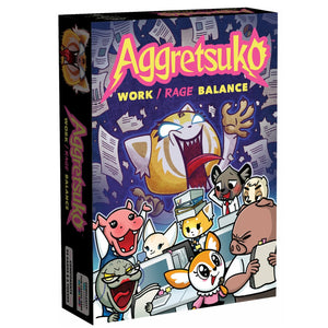 European player network aggretsuko: work rage balance kaartspel (engels, 3 - 6 spelers, 30 minuten, vanaf 10 jaar)