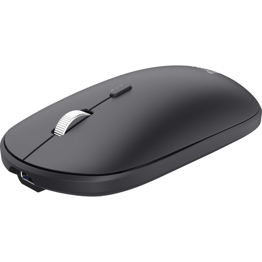 Trust lyra multi-device wireless keyboard mouse, desktopset (zwart, us lay-out, scissor switches, 800 - 1.600 dpi, 2,4 ghz usb, bluetooth, 65%)