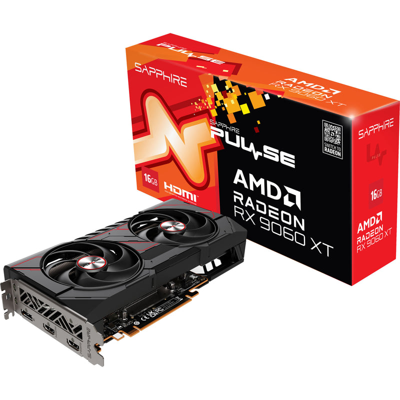 Load image into Gallery viewer, Sapphire radeon rx 9060 xt pulse 16gb oc grafische kaart (1x displayport, 2x hdmi)
