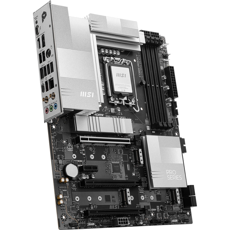 Load image into Gallery viewer, Msi pro z890-p wifi socket 1851 moederbord (zwart zilver, raid, 5gb-lan, wi-fi 7, bt, sound, atx)
