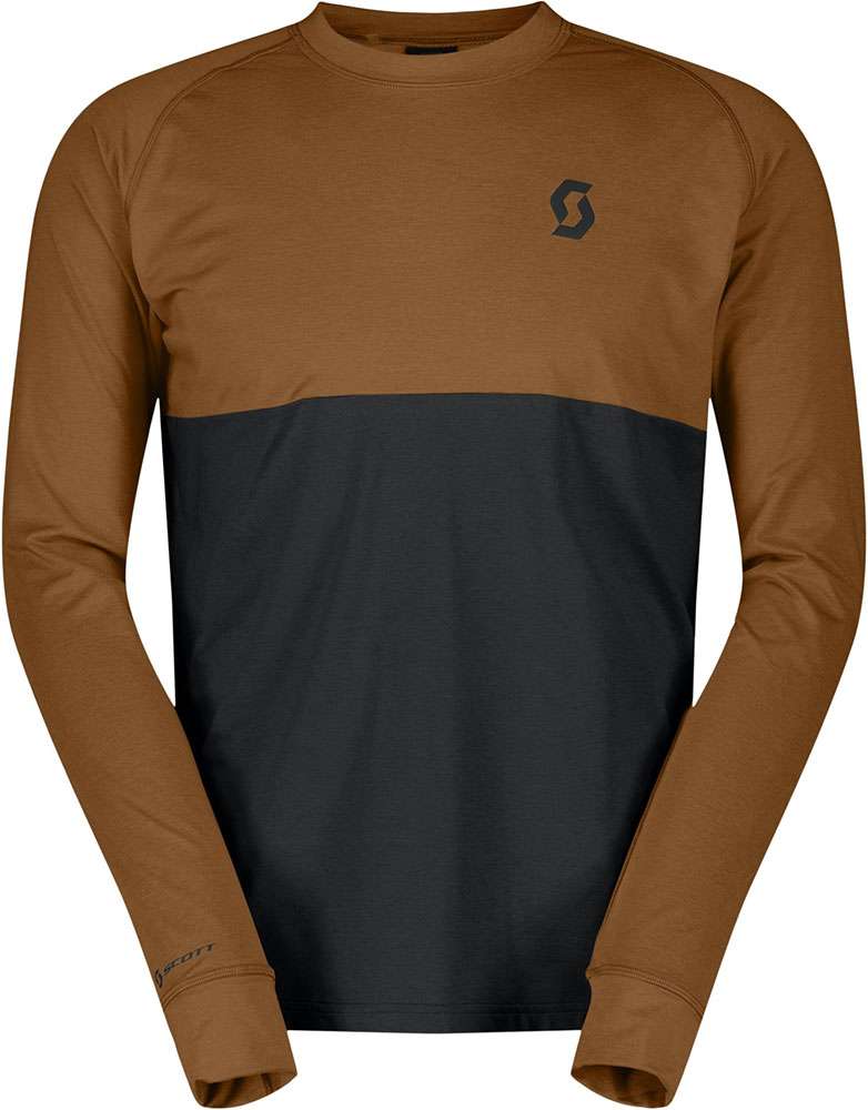 Load image into Gallery viewer, Scott trail storm warm light - mtb long sleeve jersey
