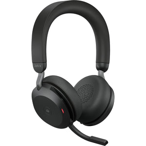 Jabra evolve2 75 on-ear headset (zwart, link380c, microsoft teams)
