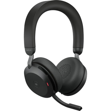 Jabra evolve2 75 on-ear headset (zwart, link380c, microsoft teams)