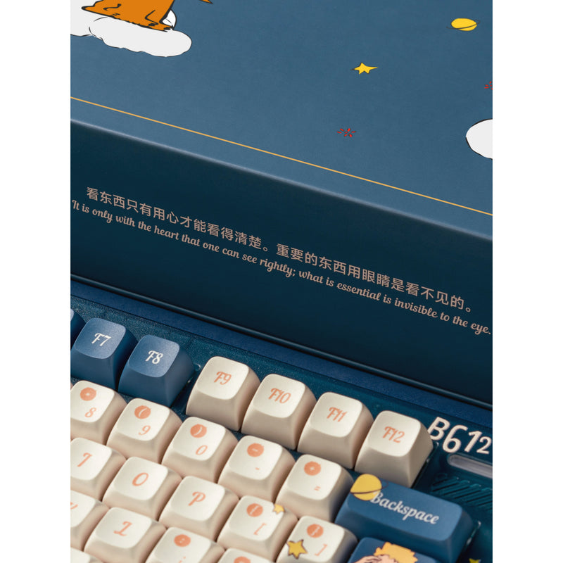 Afbeelding laden in galerijviewer, Iqunix zx75 sky encounter wireless mechanical keyboard (blauw, us lay-out (qwerty), iqunix silent rose, 75%, rgb leds, hot-swappable, double-shot pbt, 2.4ghz | bluetooth 5.1 | usb-c)
