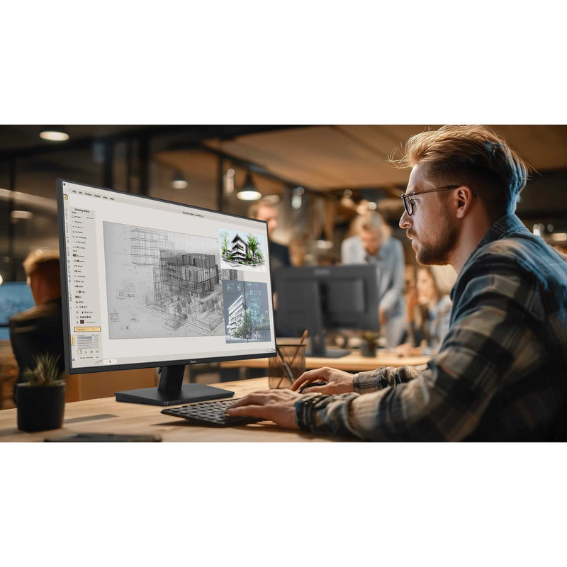 Load image into Gallery viewer, Iiyama prolite x2797hsu-b1 27 monitor (zwart, 120hz, hdmi, displayport, usb-c, audio)
