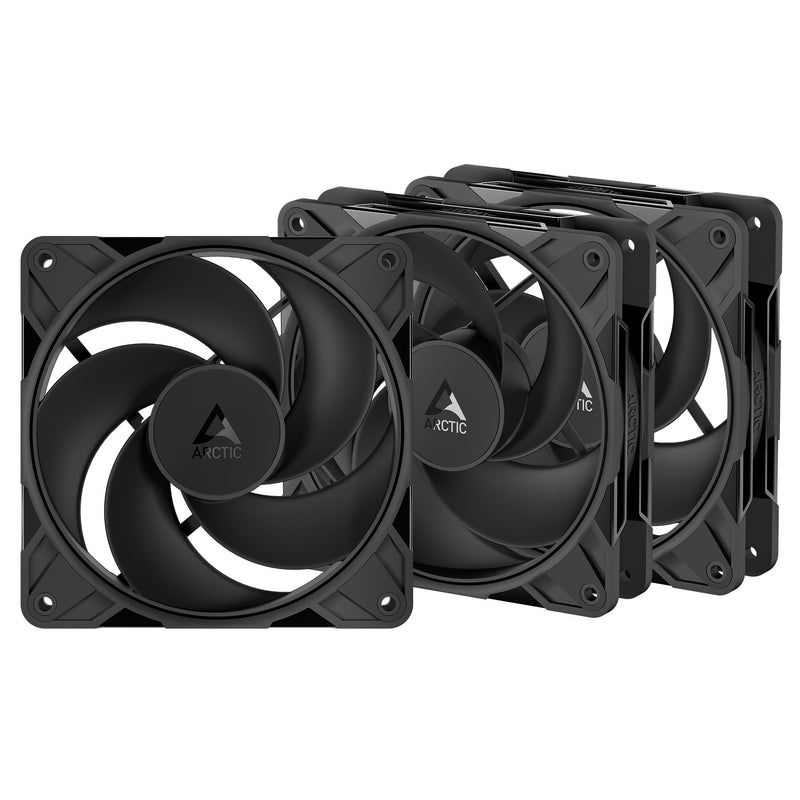 Load image into Gallery viewer, Arctic p12 pro reverse case fans (zwart, 3 stuks, 120 x 120 x 27 mm, pwm)
