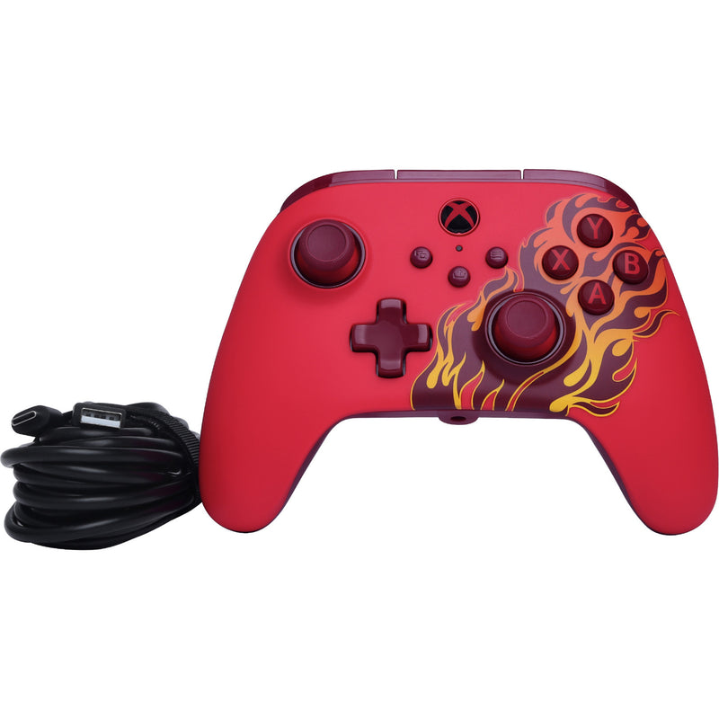 Load image into Gallery viewer, Powera advantage controller met kabel voor de xbox series x|s - rood vuur (rood, xbox series x|s, xbox one, pc)
