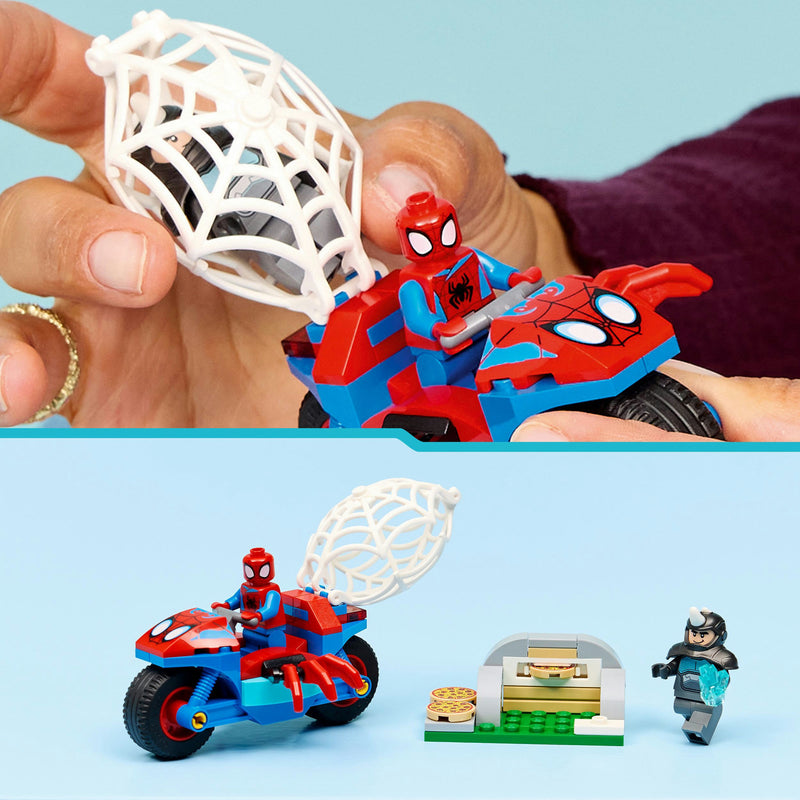 Load image into Gallery viewer, Lego marvel - spidey op zijn motor vs. rhino constructiespeelgoed (11206)
