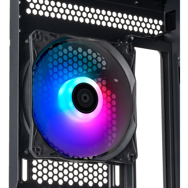 Load image into Gallery viewer, Silverstone fara 514x midi tower behuizing (zwart | 2x usb-a | 1x usb-c | rgb | tempered glass)
