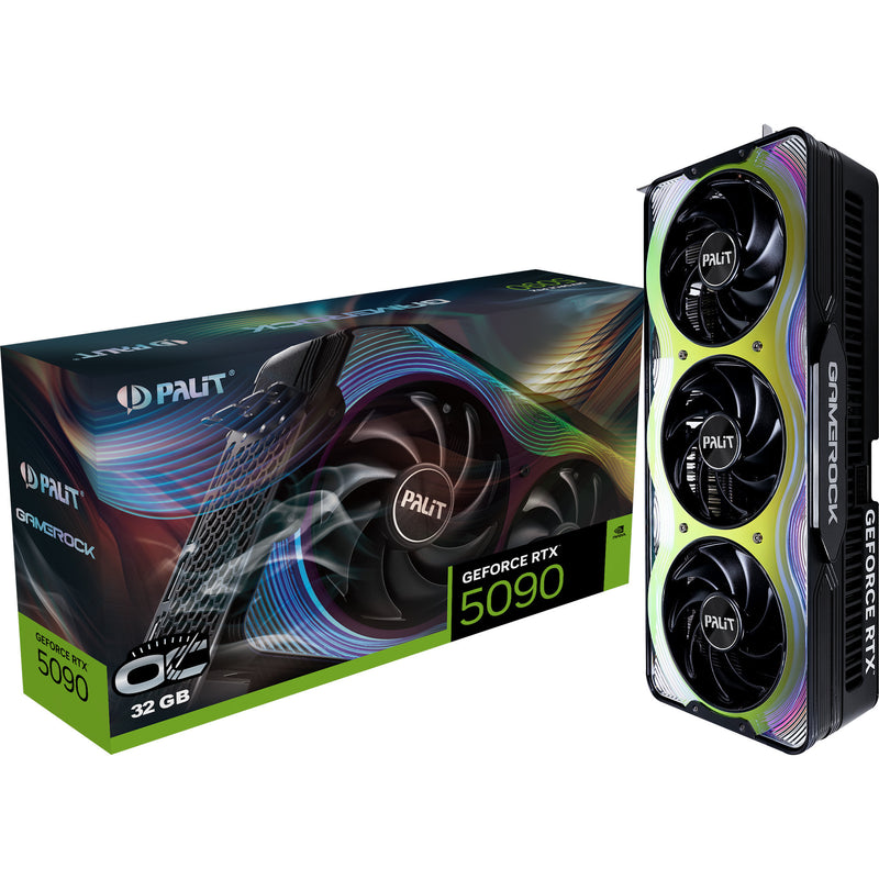 Load image into Gallery viewer, Palit geforce rtx 5090 gamerock oc grafische kaart (3x displayport, 1x hdmi 2.1, dlss 4)
