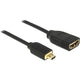 Delock micro-hdmi naar hdmi-a adapter (zwart, 0,2 meter, 4k)
