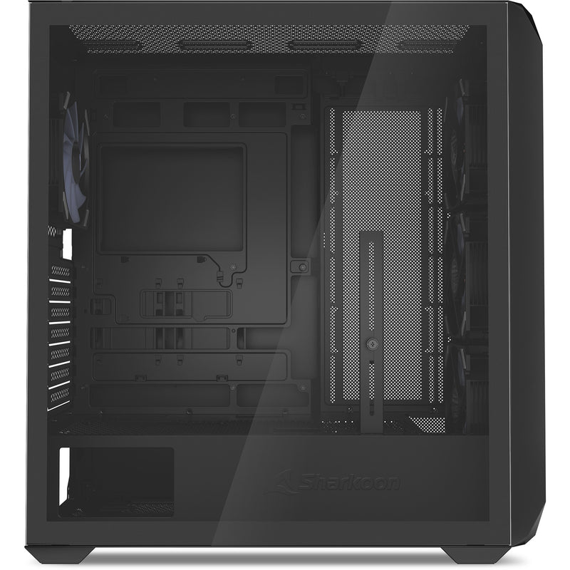 Load image into Gallery viewer, Sharkoon ak3 rgb midi tower behuizing (zwart | 2x usb-a | 1x usb-c | rgb | tempered glass)
