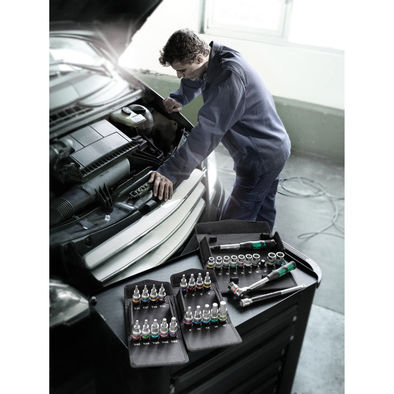 Load image into Gallery viewer, Wera 8767 hmc hf 1 zyklop bit-doppen-set torx dopsleutel (9-delig)
